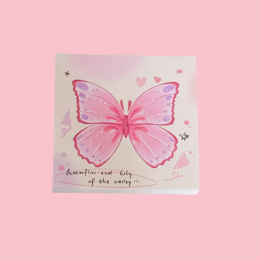 Fluttering Thoughts Memo Pad