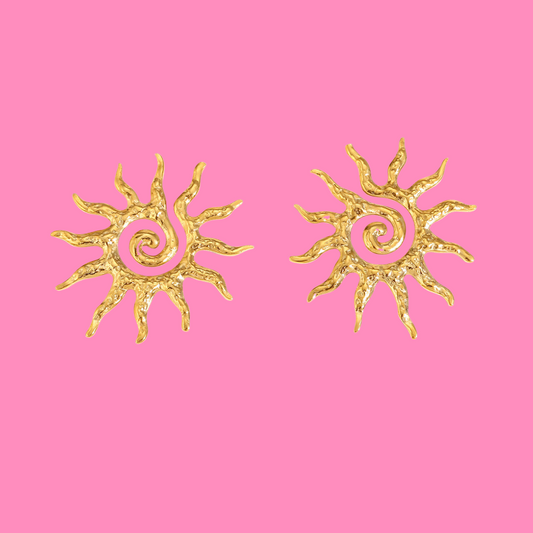 Tribal Sun Earrings | B-154