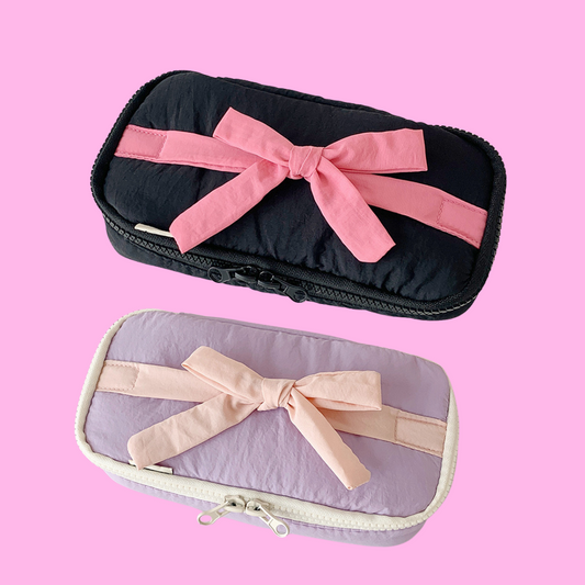 Bow Zip Pouch