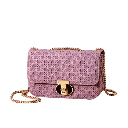 Classic Weave Chain Crossbody Bag ( Available in 3 colors )