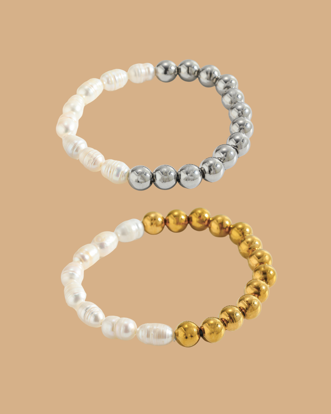 Bubble Pearl Bracelet ( Gold & Silver )