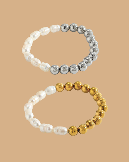 Bubble Pearl Bracelet ( Gold & Silver )