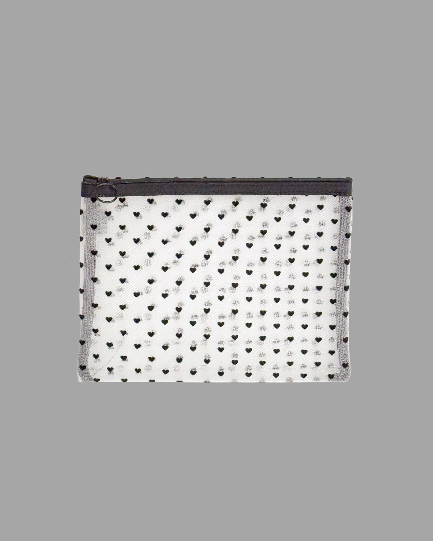 Heart Mesh Makeup Bag