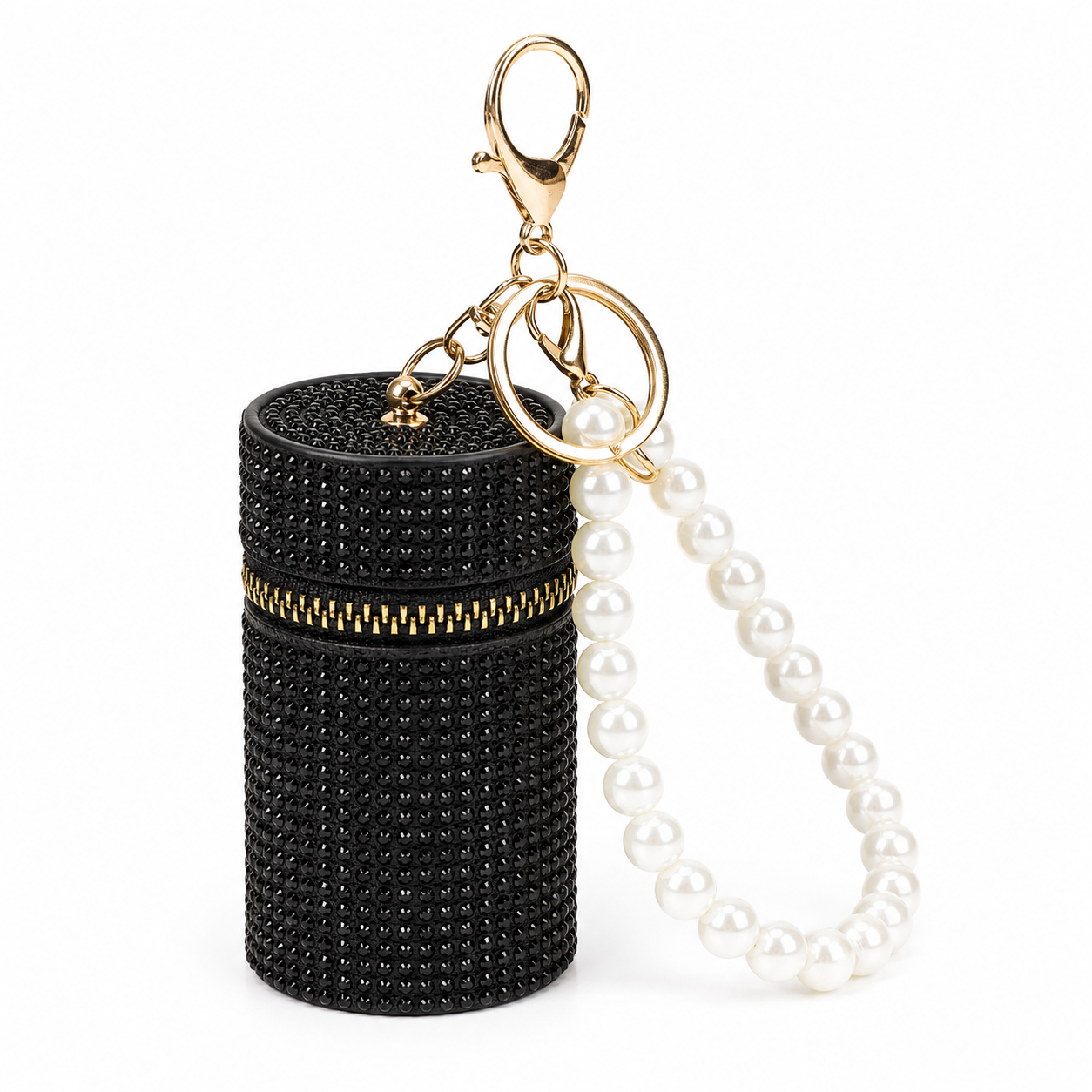 Glitzy Clip-On Bag Charm