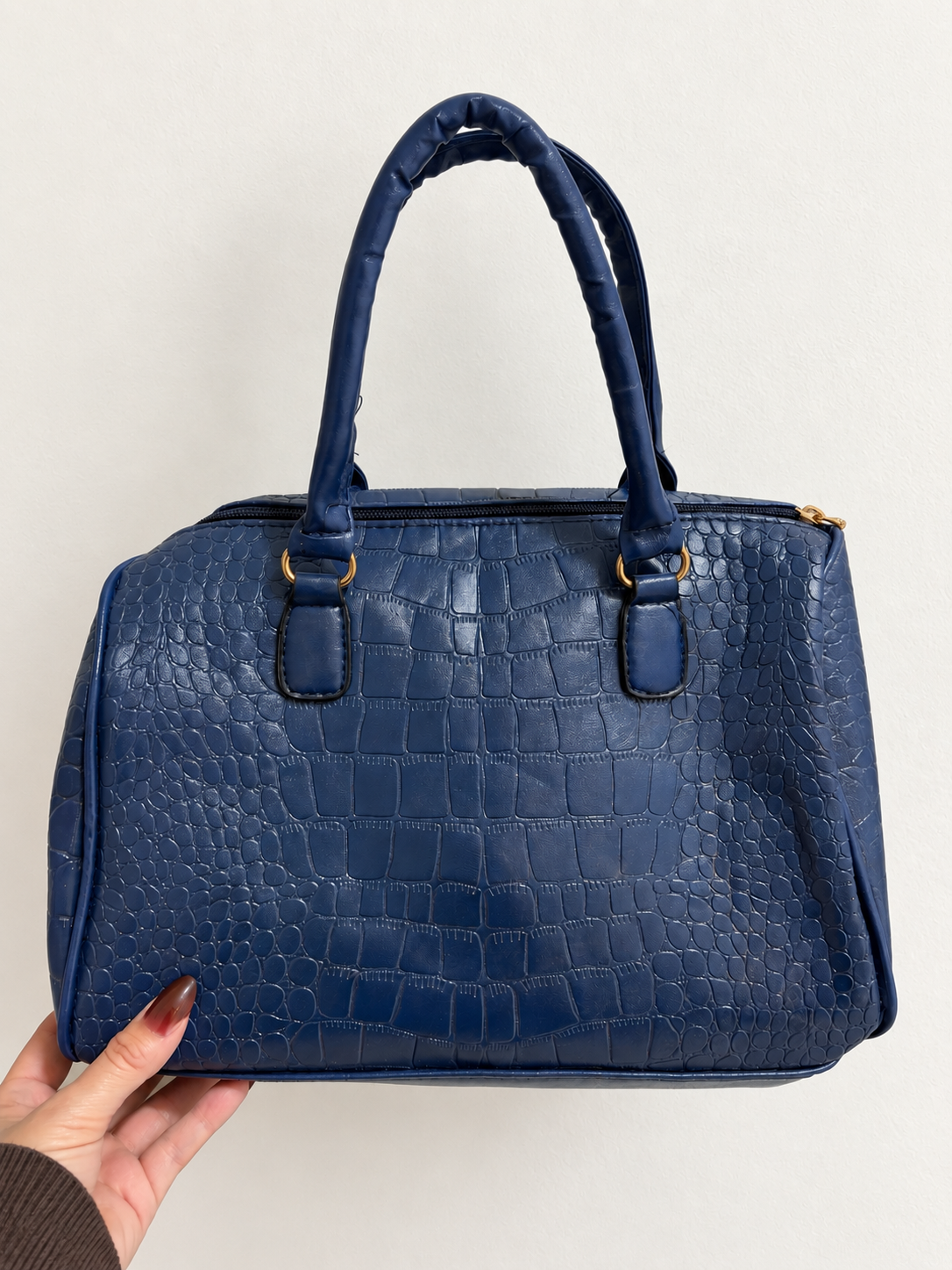 Navy Croc Embossed Satchel Crossbody bag 💙✨ - 1 Left ‼️