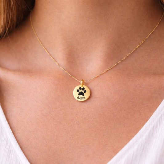 Custom Paw Prints Necklace ( Read descriptions  )