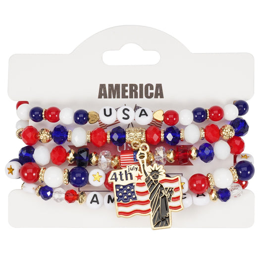 4th Of July Layered Bracelets