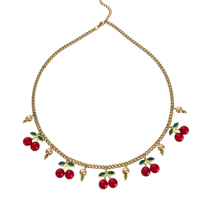 Cherry On Top Charm Necklace