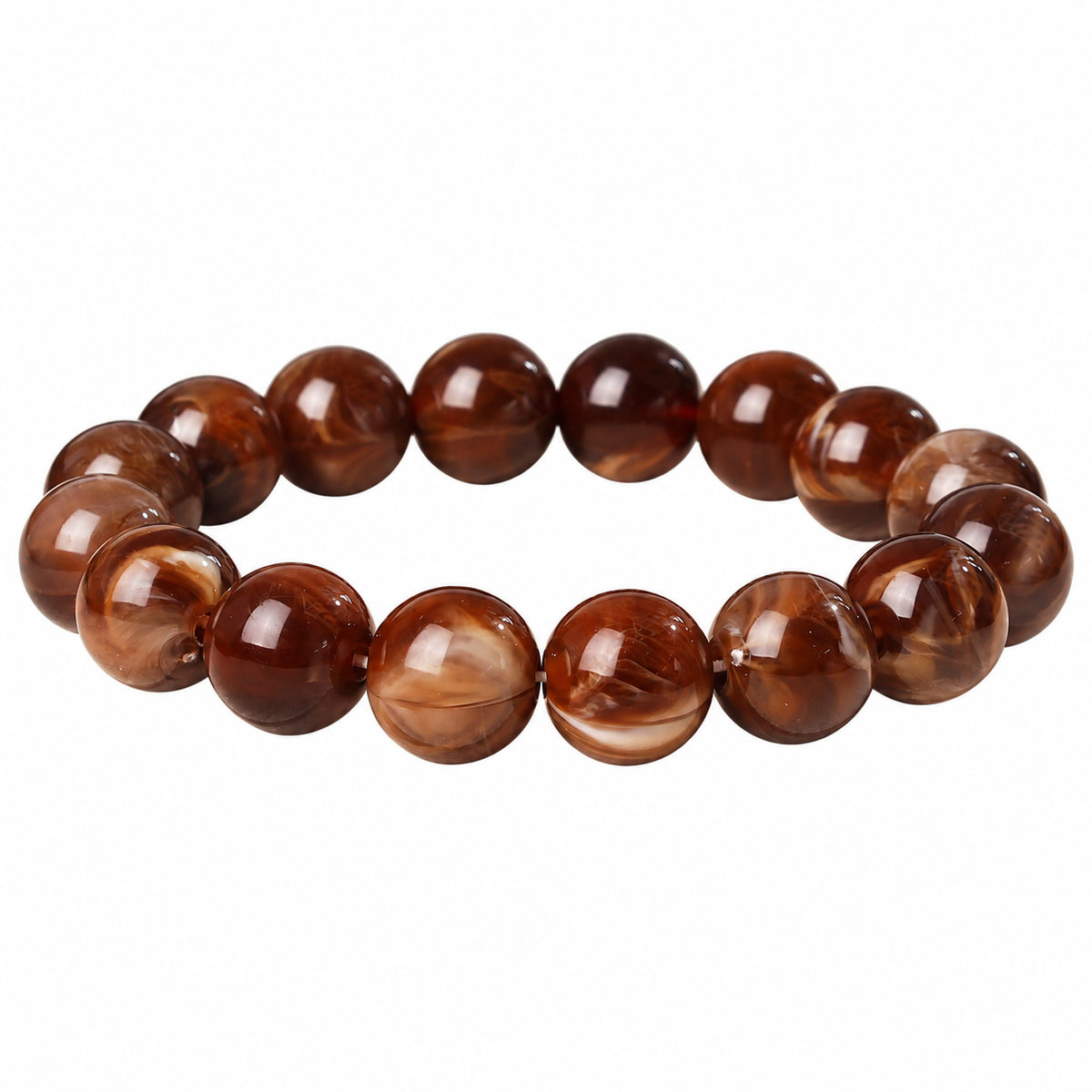 Swirl Glass Beaded Bracelet