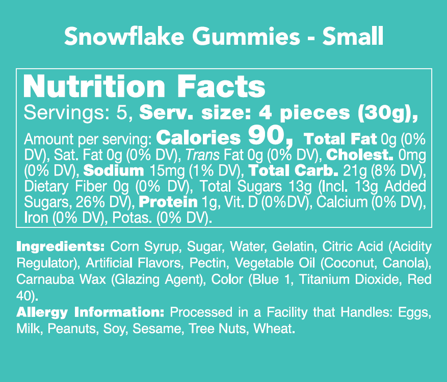 Snowflake Gummies (Holiday 2026)