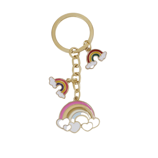 Triple Rainbow Keychains
