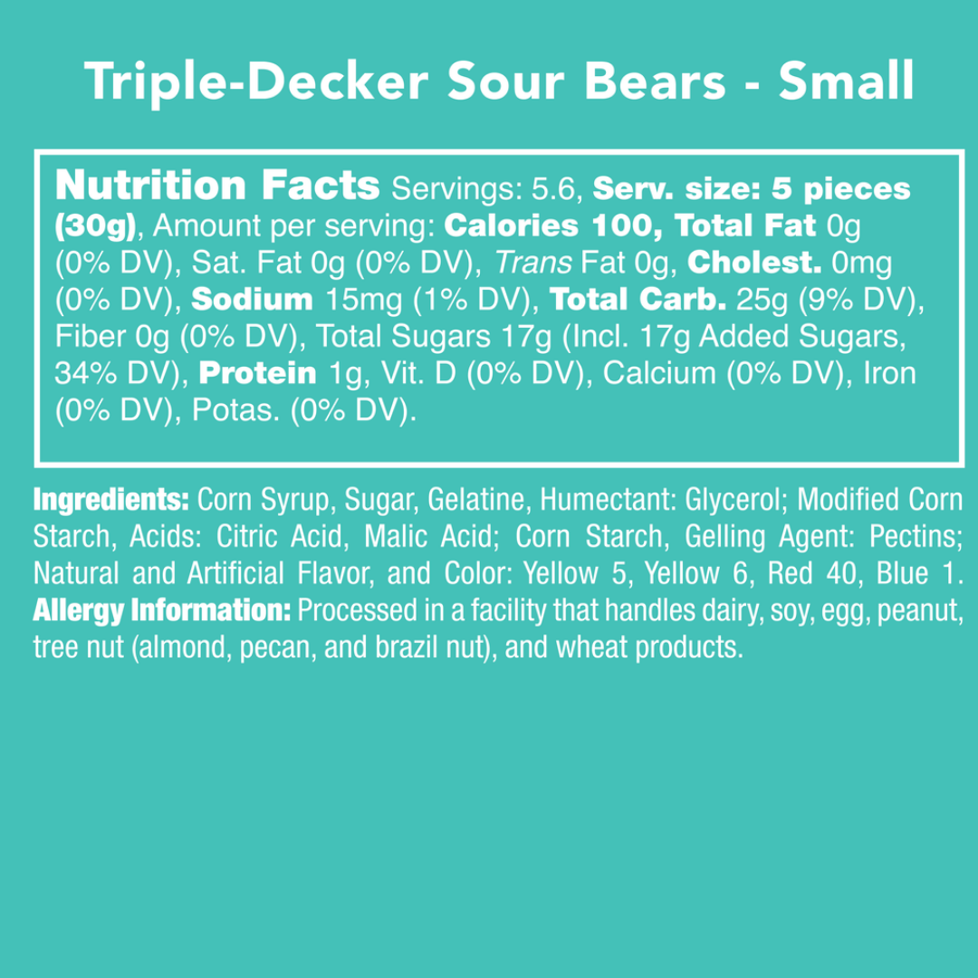 Triple-Decker Sour Bears
