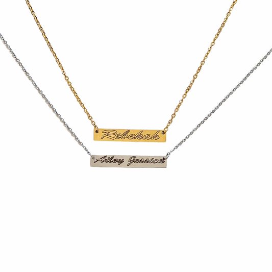 Personalize Bar Necklace