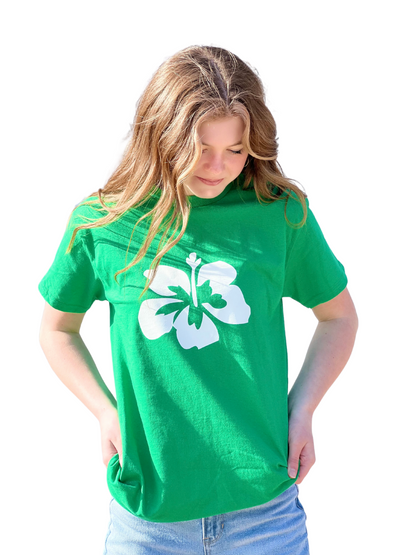Hibiscus T-Shirt ( Green )