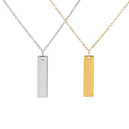 Personalize Bar Necklace (Vertical)
