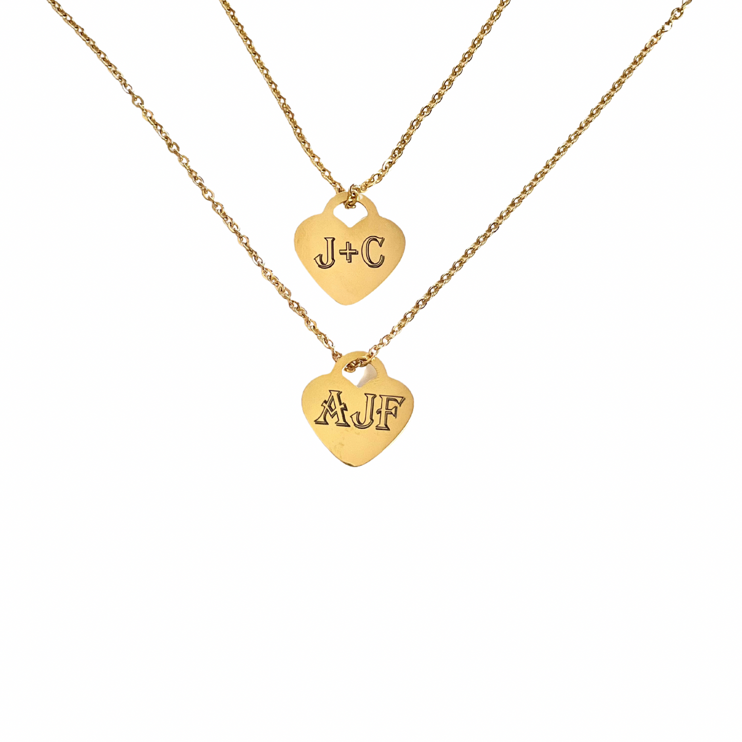 Personalize Heart Initial Necklace