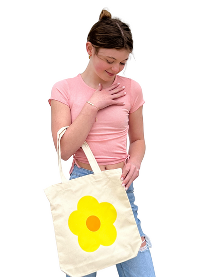 Yellow Daisy Tote Bag