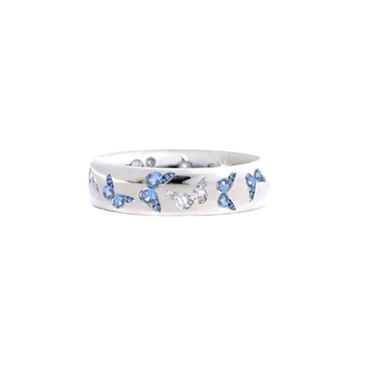 You give me butterflies Ring ( Blue )