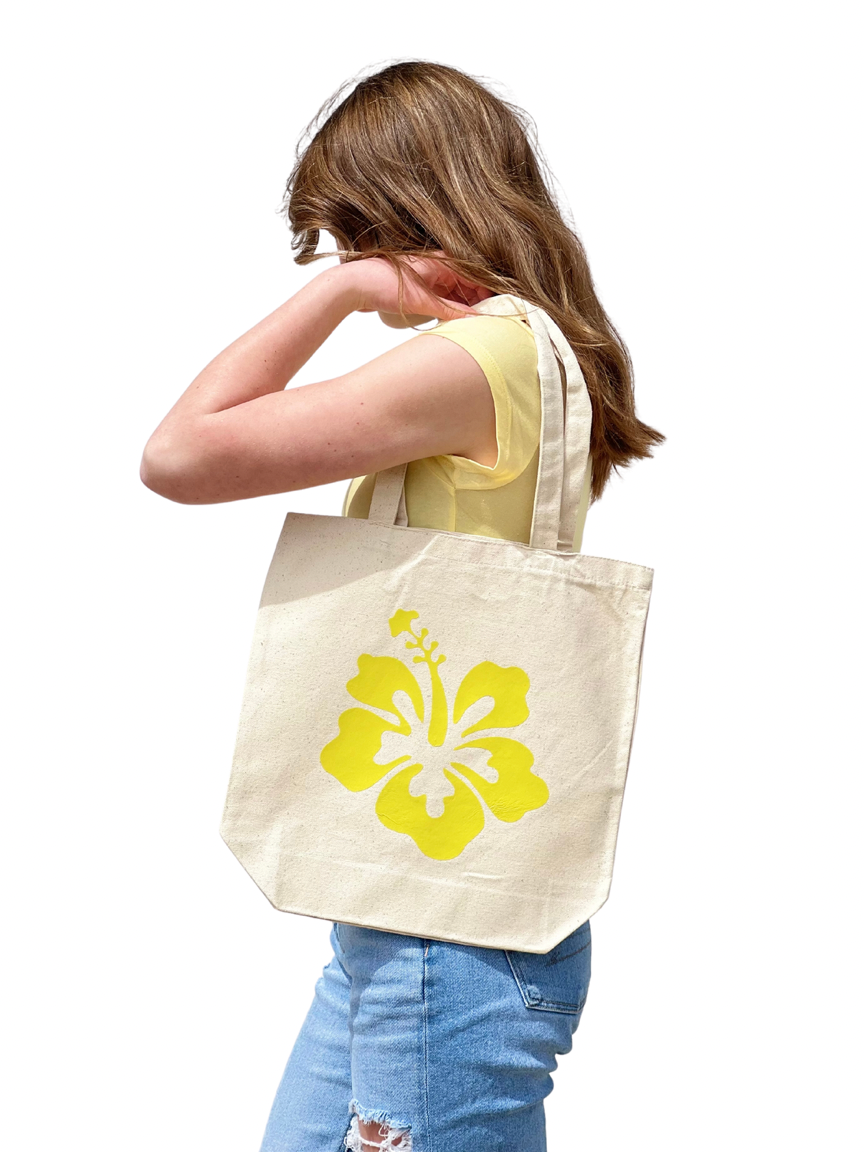 Yellow Hawaii Tote Bag