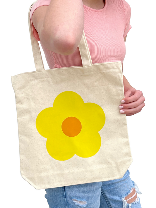 Yellow Daisy Tote Bag