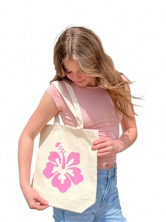 Pink Hawaii Tote Bag
